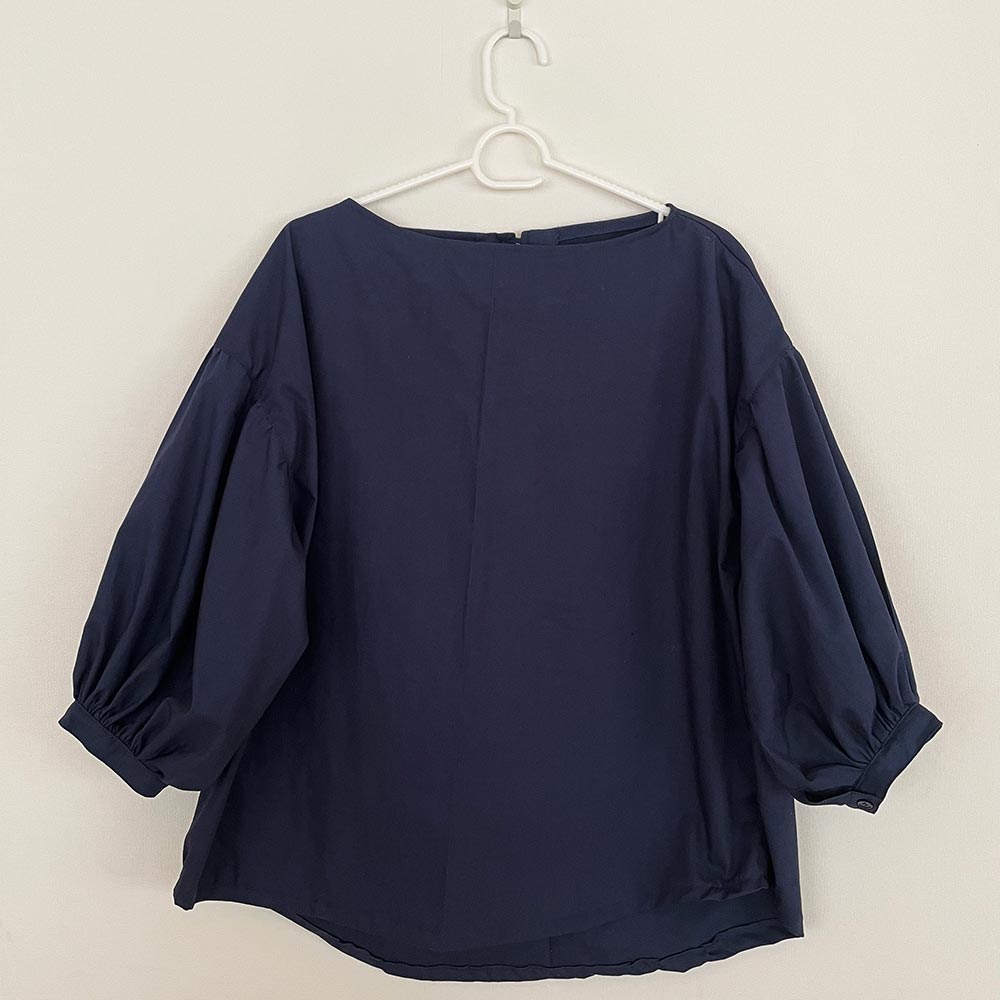 もりのがっこう・暮らしが豊かになる服作り(ブティック社)に載ってたブラウス、完成!