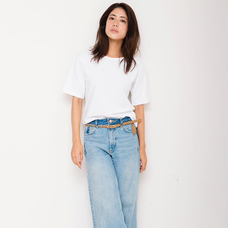 もりのがっこう 滑らかコットンおとなのTシャツ ホワイト