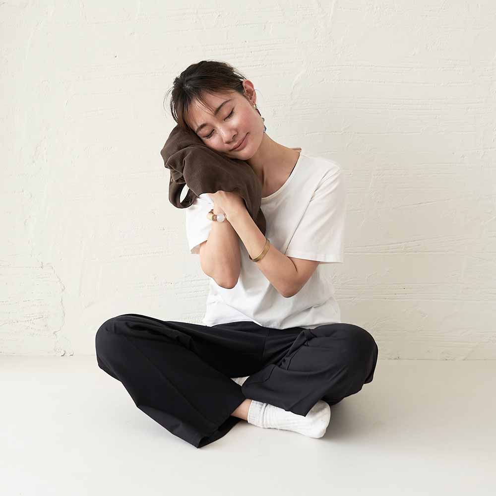 快適コットン100カップ付きブラトップ&ショーツとTシャツセット