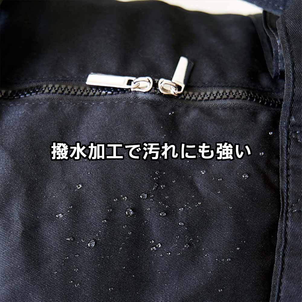 撥水加工で汚れにも強くて軽いボストンバッグ黒