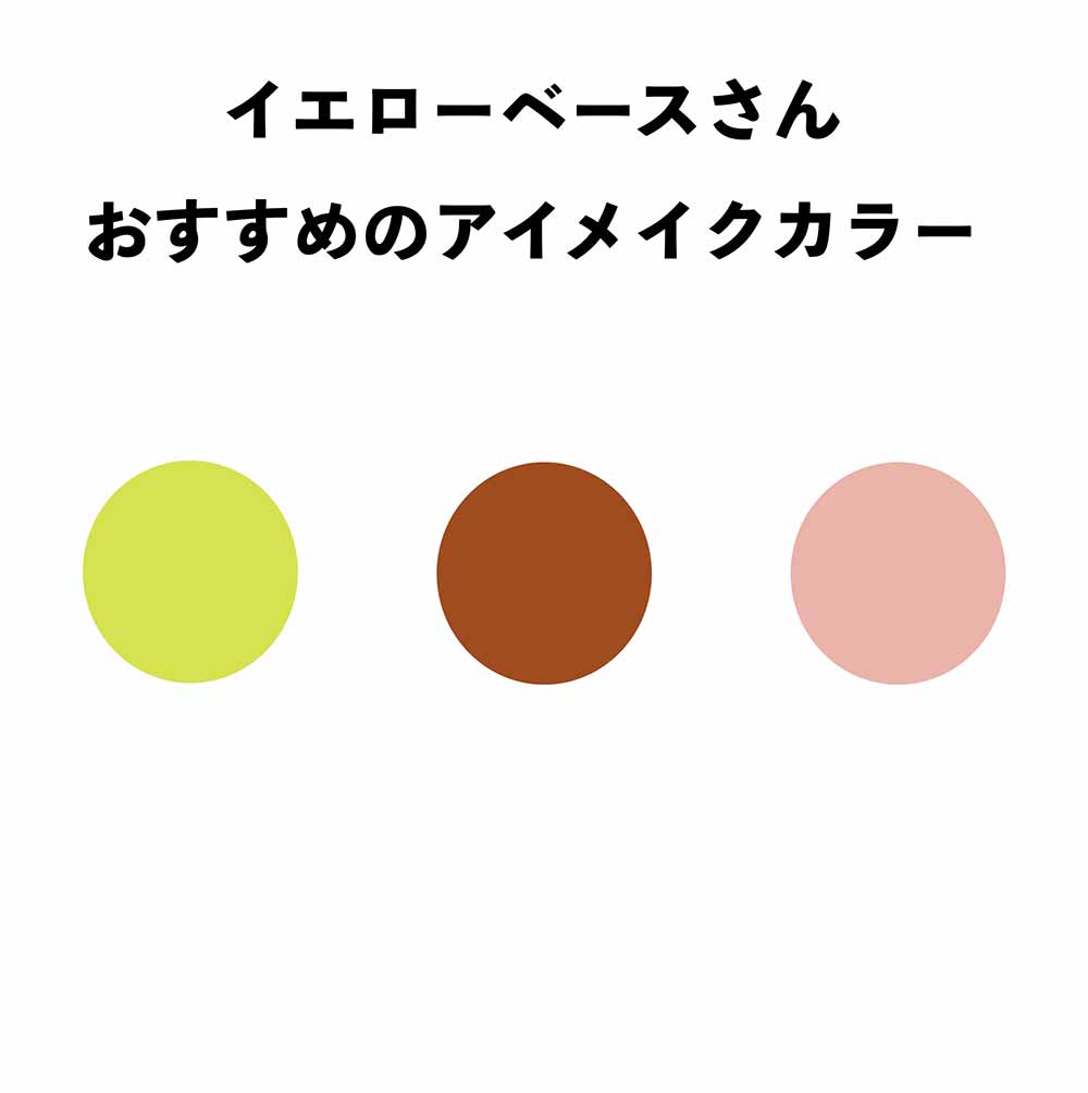 イエローベースのイエベさんおすすめアイメイクカラー